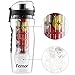 FEM0R 32 oz. Infuser Water Bottle - Leak Proof, Wide Mouth BPA-Free, Freezer Ball, Dual Hand Grips