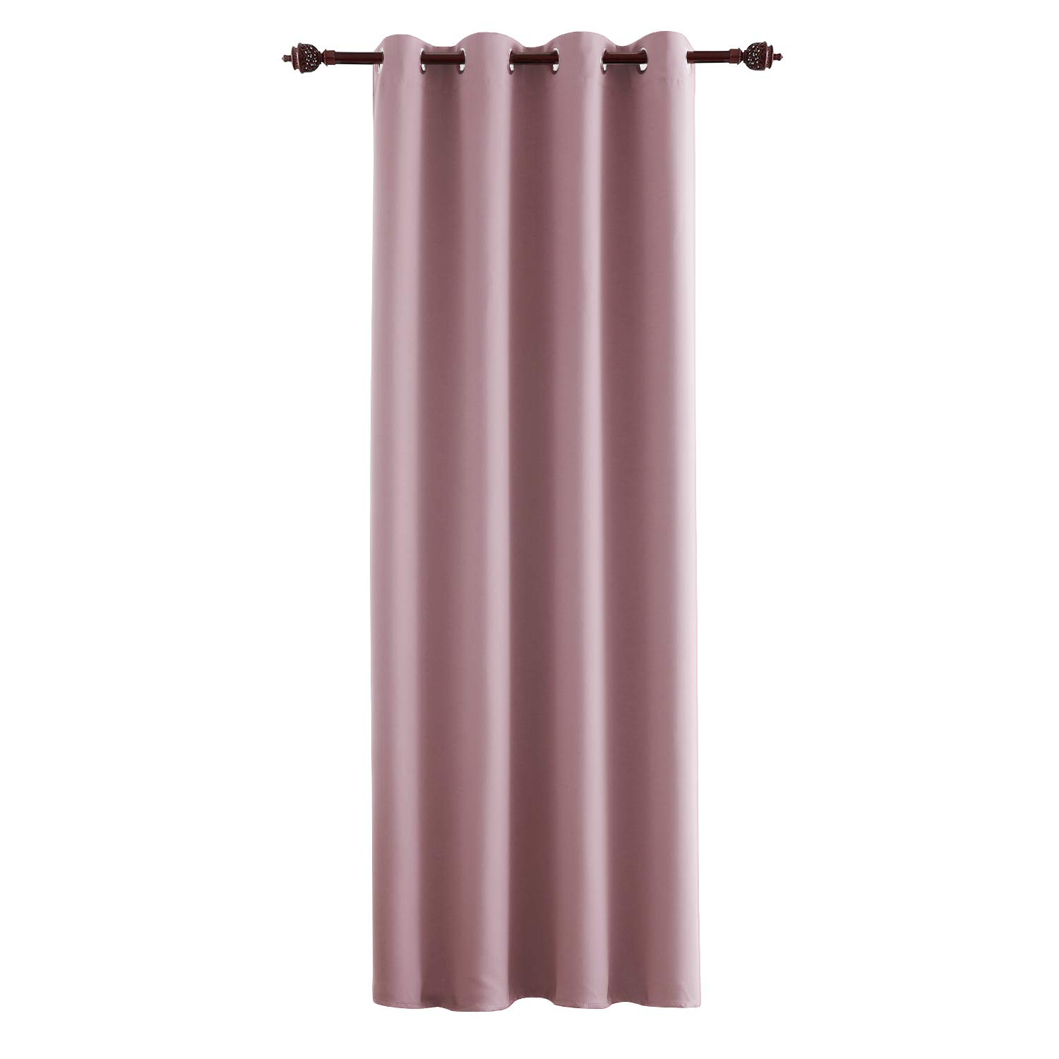 Deconovo Thermal Insulated Blackout Curtain Fabric Ring Top Door
