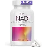 VHC NAD+ Supplement, NMN Alternative Liposomes with CoQ10, Trans-Resveratrol for Women & Men,Support Energy, Anti-Aging,Focus,90 Capsules