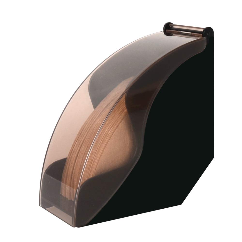 CAFEMASY Coffee Filter Holder Dispenser with Dust-proof Cover Coffee Filter Paper Rack Stand for V60 Cone Size 4 & Size 2 Filter Paper