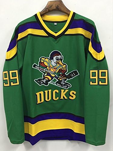 Adam Banks 99 Ducks Hockey Jersey S-XXXL Green