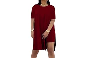 AXOSY Women Plus Size 2 Piece Outfits Short Sleeve Tunic Tops and Skinny Biker Shorts Sets Tracksuits