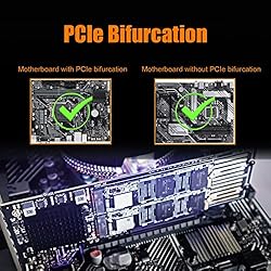 GLOTRENDS Dual M.2 PCIe NVMe X4 Adapter with PCIe