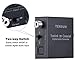 Tensun Optical to Coaxial Digital Audio Out Converter, Bi-Directional Coax Coaxial to Toslink SPDIF Optical Adapter Repeater 24bit/192K HD Sampling (Optical-to-coaxial and Coaxial-to-Optical)