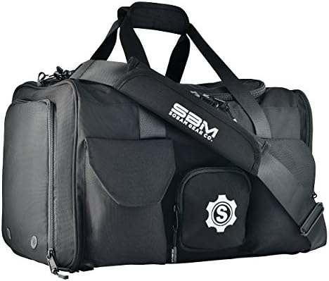 Large Gym Duffel Bag by SOBAM – For Men & Women, 9 Pockets for Workout Equipment, Durable & Strong