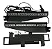TASWK 32LED 32W LED Lightbar Visor Light Windshield Emergency Hazard Warning Strobe Beacon Split Mount Deck Dash Lamp (Green and White)