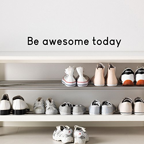 Vinyl Art Wall Decal - Be Awesome Today - 4" x 36" - Inspirational Life Quote Sayings Sticker Wall Decal - Motivational Inspiring Bedroom Living Room Home Office Wall Art Decor