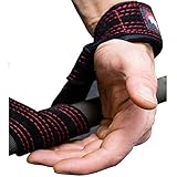 Weightlifting Leather Suede Lifting Wrist Straps Bundle for Men and Women | Wraps Weight for a Heavy Powerlifting Grip | Hooks with Padded Support - Grips Better Than Velcro , Nylon or Cotton Pair