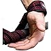 Weightlifting Leather Suede Lifting Wrist Straps Bundle for Men and Women | Wraps Weight for a Heavy Powerlifting Grip | Hooks with Padded Support - Grips Better Than Velcro , Nylon or Cotton Pair