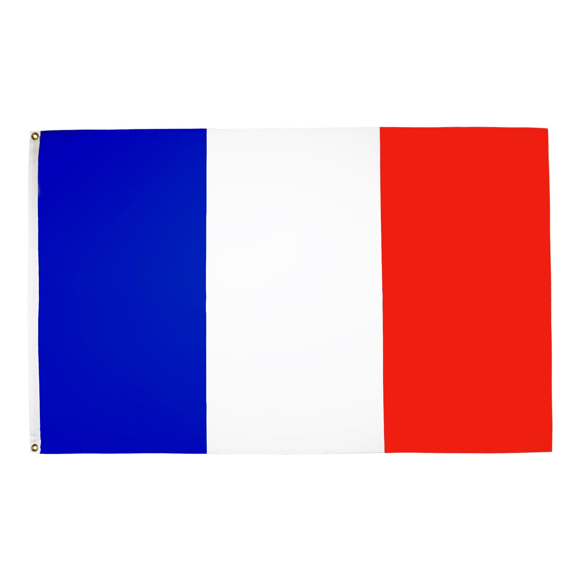 AZ FLAG - France Flag - 3x5 Ft - Light Polyester French Banner with Two Brass Eyelets - Fade Resistant - Vivid Colors - 3' x 5' Feet - 150x90 Cm