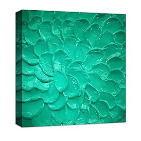 Canvas Wall Art Abstract Beautiful Flowers Oil Painting Features Painting Artwork for Home Prints Framed - 12x12 inches