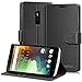 OnePlus 2 Leather Wallet Case - VENA [vSuit] Draw Bench PU Leather Wallet Flip Cover with Stand and Card Slots for OnePlus Two - Black