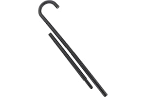 VICASKY Staff Wizard Cane Black Little Shepherd Costume Fake Prop Crook Hook Set Child's Walking Props Party Crutch Beaupretty Plastic Stick for Halloween Cosplay