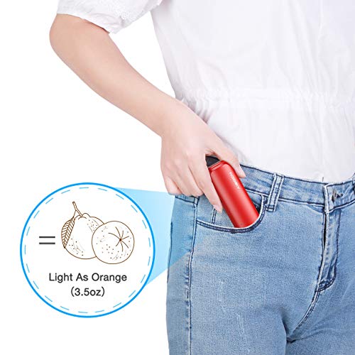 Aibocn Small Power Bank 6700mAh Portable Charger for iPhone X/XR/8 Samsung Huawei Mobile Phone Red