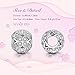 NinaQueen 925 Sterling White-Silver Love Clover Charm for European Bracelets Fit for Pandöra Charms Pendant Chocker Necklaces Birthday Anniversary Christmas Gifts For Mommy Women Her Wife Sister Daughter