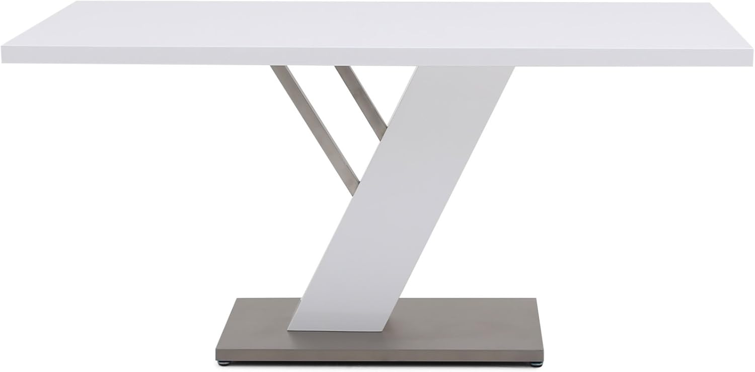 fairmont steel rectangular dining table