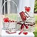 RIVCOIM Heart Doilies: Elegant Paper Crafts for Valentines 4 Inch - 100 Pcs in Red, Pink, White, Blue (25 Each) - Perfect for Creative Decorations