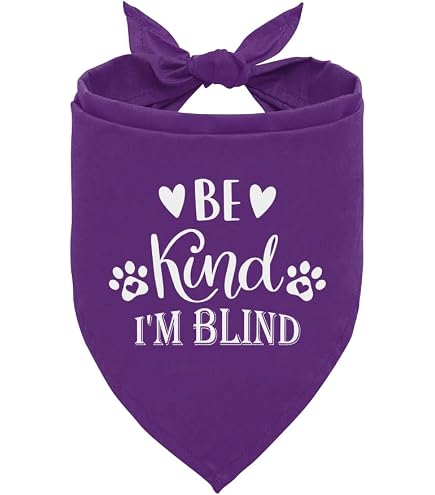 Advivio Blind Dog Red Leash Sleeve - Wrap Alert ID Patch For Pet Safety During Walks & Training