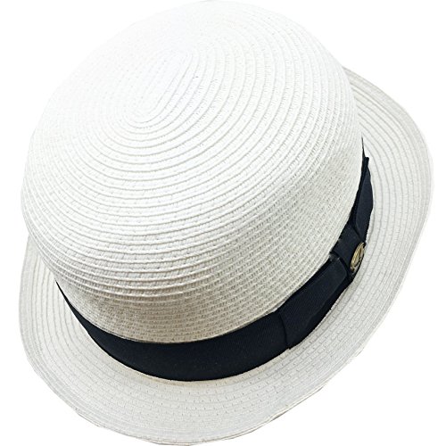 Summer Bowler Hat (S/M, WHITE)