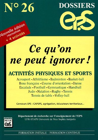 Ce qu'on ne peut ignorer !
