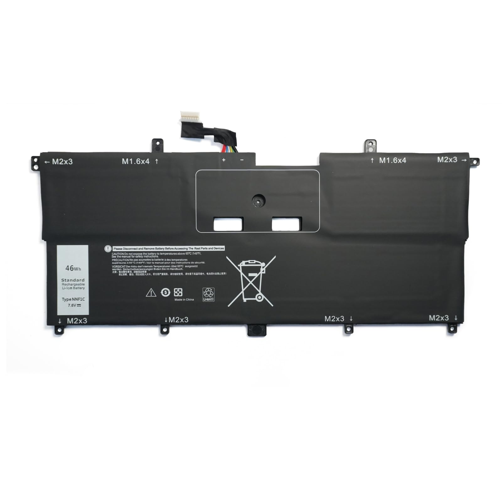 NNF1C HMPFH NP0V3 0NNF1C Laptop Battery Replcement for Dell XPS 13 9365 2-IN-1 2017 P71G P71G001 XPS 13-9365-D1605TS XPS 13-9365-D1805TS 13-9365-D2805TS 13-9365-D3605TS 13-9365-D3805TS (7.6V 46Wh)