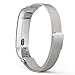 MoKo Fitbit Alta HR and Alta Band, Milanese Loop Mesh Stainless Steel Replacement Bracelet Wrist Strap for Fitbit Alta / Fitbit Alta HR with Unique Magnet Lock, Tracker NOT Included - SILVER