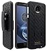 Moto Z Case, Moto Z Droid Holster Case, NageBee Shell Holster Combo Protective Case with Kick-Stand Belt Clip Holster for Moto Z Droid ONLY!!! [!!!NOT Fit Moto Z Force/Moto Z Play!!!] (Black)