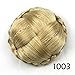 S-ssoy Bridal Hair Pieces Bun, Braided Chignon Scrunchy Scrunchie Synthetic Bun Hair Extensions Costume Hairpiece Clip in Wig Wedding for Girl Lady Women,1003thumb 1
