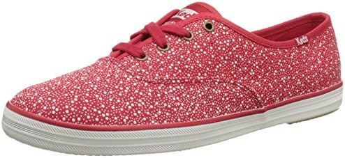 Keds Women's Champion Seltzer Dot Fashion Sneaker, Red, 8.5 M US