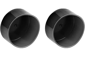 FDXGYH 2 Pcs 1.98-Inch Roller Bearing Protector Rubber Caps Trailer Wheel Hub Dust Covers (Black)