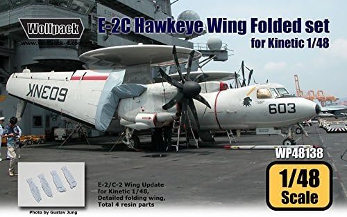Wolfpack 1:48 E-2C Hawkeye Wing Folded Set for Kinetic - Resin Detail #WP48138 by Wolfpack Design