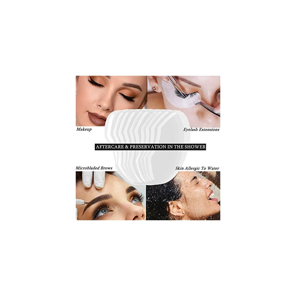 LWBTOSEE 50 PCS Disposable Face Shield Shower Eye Protector, for