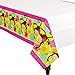 Amscan Sweet Monkey Love Birthday Party Plastic Table Cover Tableware Decoration (1 Piece), 54" x 96", Pink