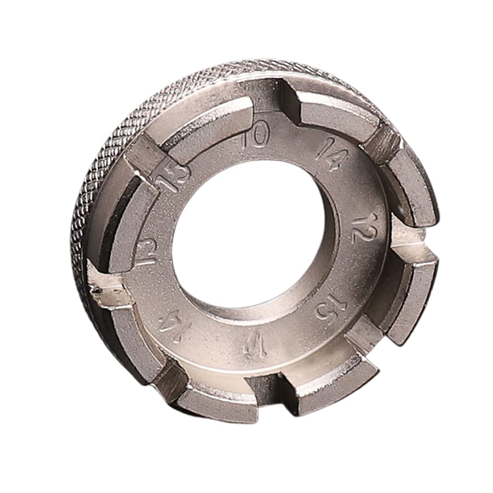 melebellot Bicycle Spoke Wrench, Size 10-15, Steel, Emergency Tool for Bicycle Repair