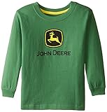 John Deere Toddler Boys Long Sleeve Logo Tee, Green, 2T