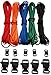 Paracord Bracelet Kit, 5 Colors (Red, Black, Green, Blue, and Orange) Each 20 Feet = 100 Feet Total, 550 Pound Parchute Survival Crafting Cord, Comes with 10 Quick
