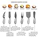 Deluxe Cheese Knife set + Cheese Grater - 6 Cheese knives - Cheese spreader - Stainless Steel Cheese Knives Collection - Cutlety Set