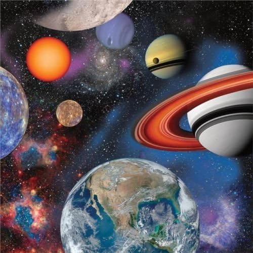 Space Blast Party Paper Beverage Napkins x 16