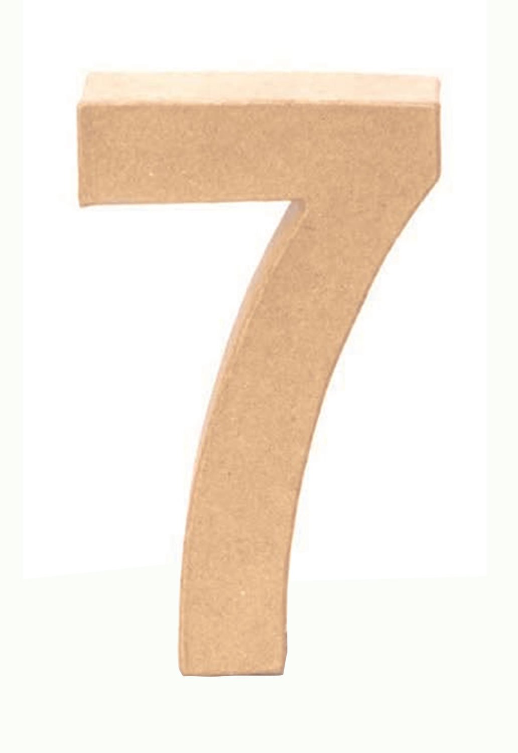 Glorex cardboard number 7, natural