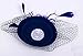 Cizoe Fascinators Hats 20s 50s Hat Pillbox Hat Cocktail Tea Party Headwear with Veil for Girls and Women(B-navy)