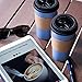Glowcoast Disposable Coffee Cups With Lids - 20 oz To Go Coffee Cup (90 Pack). Large Travel Cups Hold Shape With Hot and Cold Drinks, No Leaks! Paper Cups with Insulated Sleeves Protect Fingers!