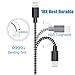Lightning Cable 3Pack 3FT 6FT 10FT Nylon Charging Cable USB iPhone Charger Cord for iPhone X/8/8Plus/7/7 Plus/6/6Plus/6s/6sPlus/5/5c/5s/SE/IPad/iPod/Min and More-Black