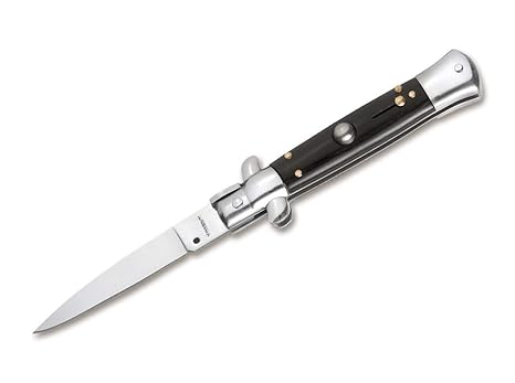 Magnum  – Erwachsene Sicilian Needle Dark Wood Taschenmesser schwarz, 19,4 cm