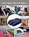 Ergonomic Office Chair Coccyx Seat Cushion - Oversized & Heavy Duty Memory Foam Orthopedic Seat Pad with Removable Cover for Tailbone Pain Relief, Car Seat, Wheelchair,Bule