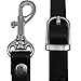 SaSarili Adjustable Replacement Cross Body Handbag Purse Strap Black 0.6 inch wide, 43-51 inch long with Nickel Tone Hardware