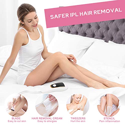 IPL Hair Removal, Easkep System for Women and Men Profesional Painless Permanent Facial Body Home Use Device Treatment Wholebody