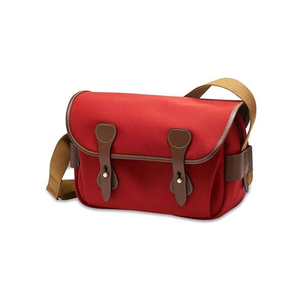 Billingham S3 Shoulder Bag (Burgundy Canvas/Chocolate Leather)