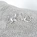 Cute 925 Sterling Silver Post Leaf Clip Earrings Ear Hook Unique Jewelry G3558S