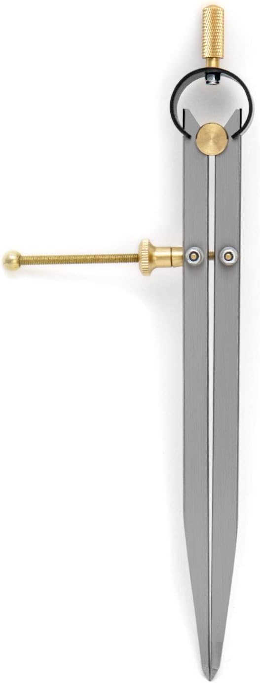 QWORK 7-7/8 Inch Precision Spring Dividers Calipers, Precision Spring Dividers Calipers for Geometry, Drawing, Drafting: Home Improvement
