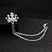 SIYWINA Brooch for Men Suit Pin Vintage Chain Brooch Suit Shirts Accessories